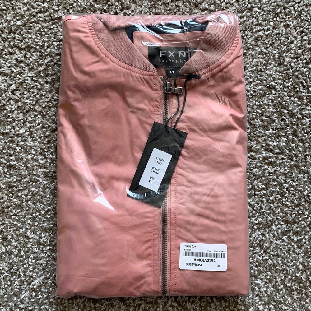 FXN Los Angeles - Dusty Rose Bomber Jacket